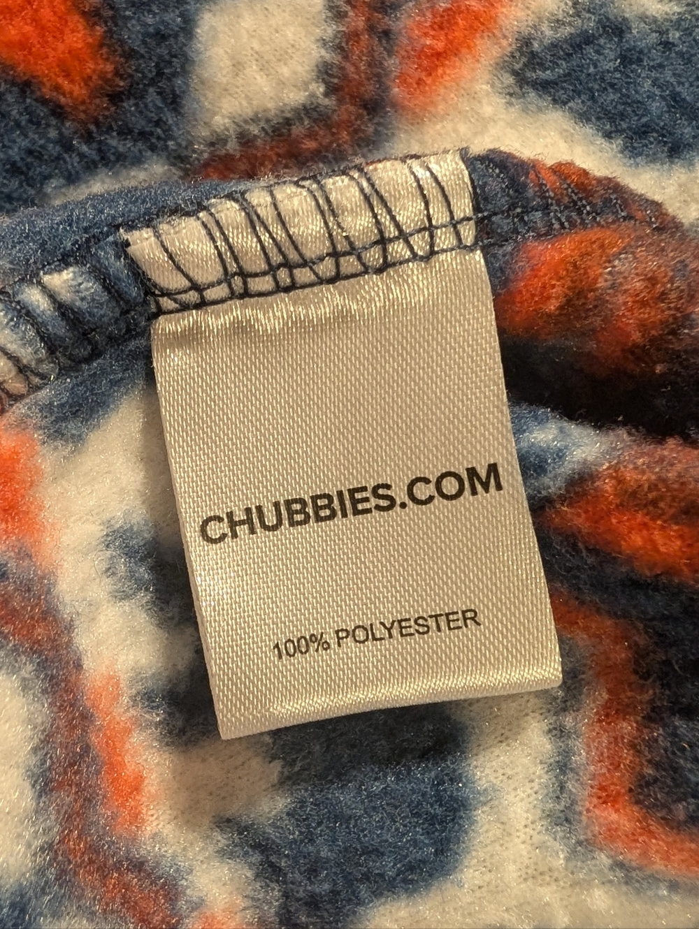 Chubbies Loungewear Hooded Zip-Up Pullover with Nordic Bear Pattern Size 2XL - Picture 4 of 6